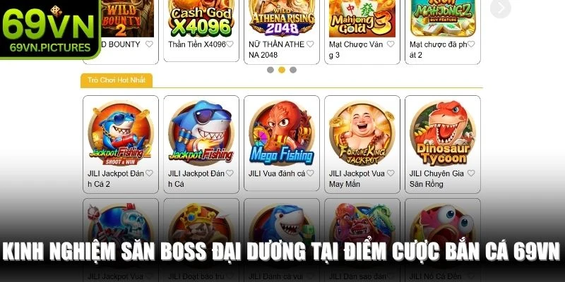 Kinh nghiệm săn Boss đại dương tại điểm cược bắn cá 69VN